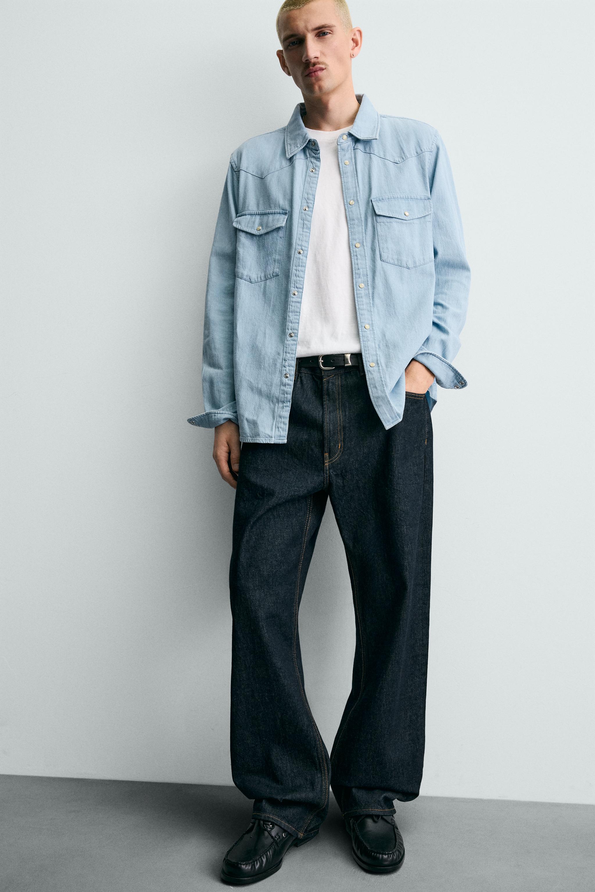 CHEMISE EN DENIM WESTERN